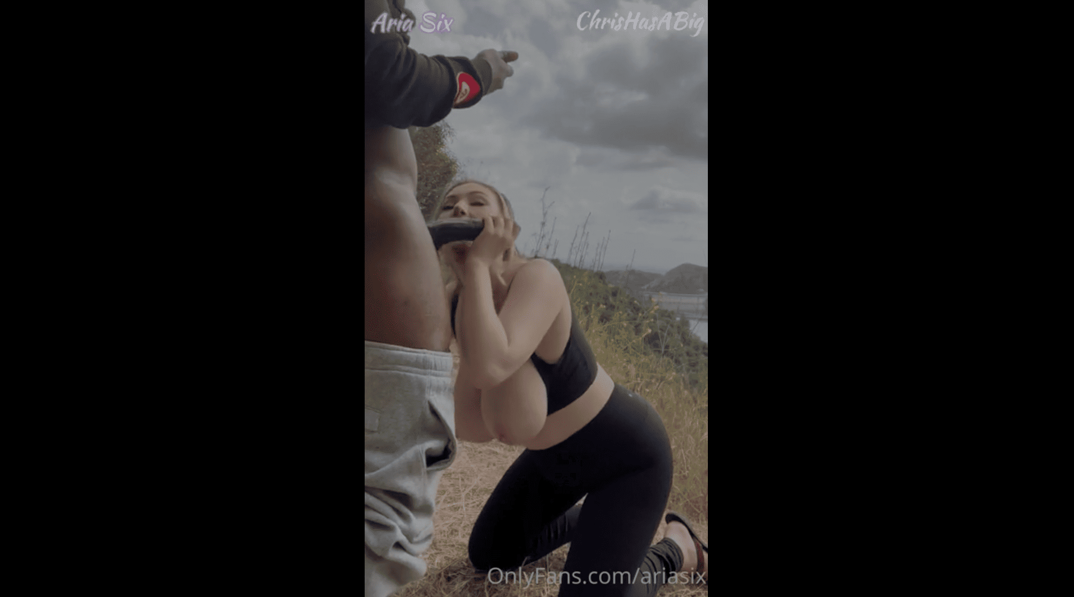 Aria Six – outdoor bbc sextape