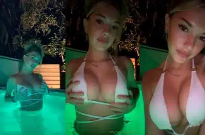 Breckie Hill – Pool Titty Play Video